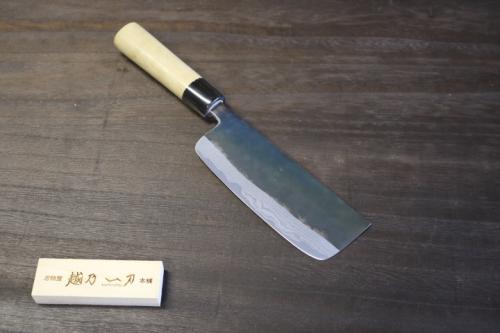 【越乃一刀】三徳包丁 越乃一刀 モリブデン鋼 割込(ステン柄) ペティ 150mm – 刃物屋 越乃