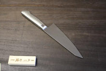 画像をギャラリービューアに読み込む, 越乃一刀 モリブデン鋼 (ステン柄) ガラスキ 180mm