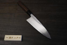 画像をギャラリービューアに読み込む, 越乃一刀 左用 白紙鋼 紫檀八角柄 出刃 165mm