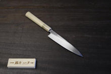 画像をギャラリービューアに読み込む, 越乃一刀 左用 白紙鋼 貝裂 120mm