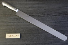 画像をギャラリービューアに読み込む, 越乃一刀 モリブデン鋼 ステン柄 カステラナイフ450mm