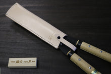 画像をギャラリービューアに読み込む, 越乃一刀 白牛皮 刈込鋏ケース