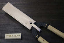 画像をギャラリービューアに読み込む, 越乃一刀 白牛皮 刈込鋏ケース