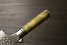 画像をギャラリービューアに読み込む, 佐治武士 作 牛刀240mm R2(SG-2) 鎚目 カリンコブ柄