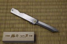 画像をギャラリービューアに読み込む, 越乃一刀 折込ナイフ VG10 割込 ステン鞘(大)