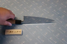 画像をギャラリービューアに読み込む, 越乃一刀 鏡仕上 青紙鋼 出刃 120mm
