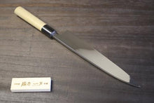 画像をギャラリービューアに読み込む, 越乃一刀 鏡仕上 青紙鋼 身卸 180mm
