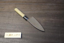 画像をギャラリービューアに読み込む, 越乃一刀 鏡仕上 白紙鋼 味切 120mm
