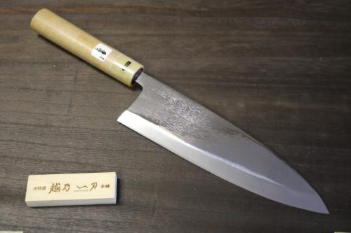 越乃一刀 鏡仕上 白紙鋼 黒打 鮭切 300mm