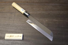 画像をギャラリービューアに読み込む, 越乃一刀 鏡仕上 白紙鋼   鎌型薄刃 180mm
