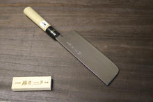 画像をギャラリービューアに読み込む, 越乃一刀 鏡仕上 広巾 菜切 165mm
