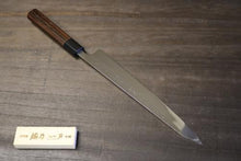 画像をギャラリービューアに読み込む, 越乃一刀 鏡仕上  筋引 240mm (青紙鋼割込) 紫檀八角柄
