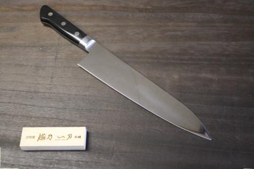 越乃一刀 鏡仕上 鋼 牛刀 180mm