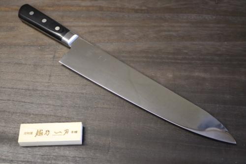 越乃一刀 鏡仕上 鋼 洋出刃 270mm
