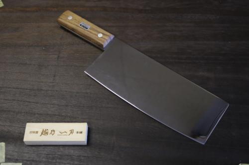 越乃一刀 鏡仕上 全鋼 中華包丁 220mm