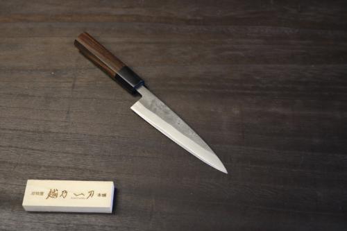 越乃一刀 ペティ 135mm (青紙鋼割込) 紫檀八角柄