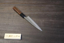 画像をギャラリービューアに読み込む, 越乃一刀 ペティ 135mm (青紙鋼割込) 紫檀八角柄
