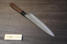画像をギャラリービューアに読み込む, 越乃一刀 和牛刀 240mm (青紙鋼割込) 紫檀八角柄
