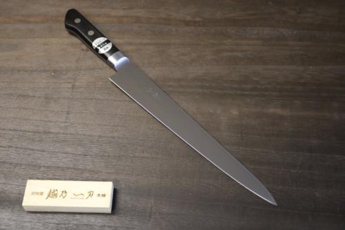 尺一筋引き包丁　刃渡約300mm 越乃一刀 鋼 筋引 300mm – 刃物屋 越乃一刀 本舗