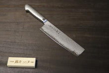 画像をギャラリービューアに読み込む, 越乃一刀 63層ダマスカス鋼 菜切 180mm
