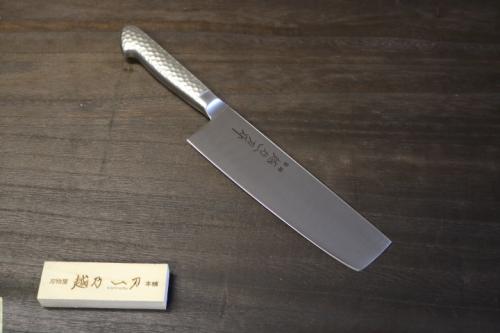 越乃一刀 モリブデン鋼 割込(ステン柄) 菜切 180mm