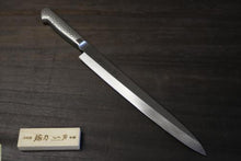 画像をギャラリービューアに読み込む, 越乃一刀 モリブデン鋼 (ステン柄) 柳刃 240mm
