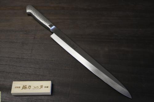 越乃一刀 モリブデン鋼 (ステン柄) 柳刃 240mm