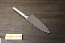 画像をギャラリービューアに読み込む, 越乃一刀 モリブデン鋼 (ステン柄) 出刃 150mm
