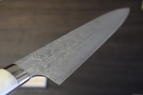 佐治武士　ダイアモンド　sg2 牛刀　210mm 佐治武士 作 牛刀 210mm R2(SG-2) 積層鋼 黒仕上 白鹿角ハンドル
