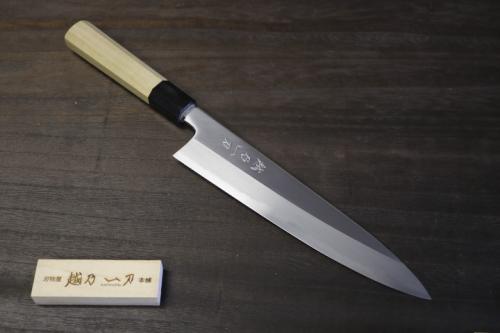 越乃一刀 極上 本霞 白2鋼 和牛刀 270mm