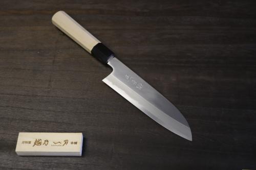 越乃一刀 極上 本霞 白2鋼 和三徳 180mm