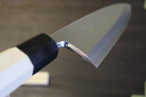 日本製 鍛冶助 出刃包丁 165ミリ 5寸5分 白紙鋼 本刃付