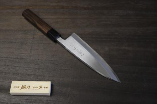 越乃一刀 左用 白紙鋼 紫檀八角柄  出刃 270mm