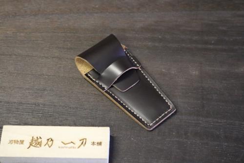 富真 革 爪切ケース 中 (中・黒大専用)