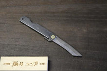 画像をギャラリービューアに読み込む, 越乃一刀 折込ナイフ SK鋼割込 黒鞘 中
