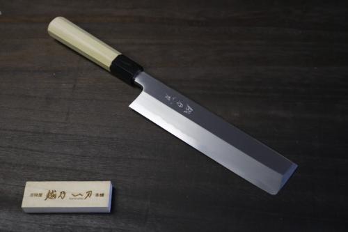 越乃一刀 極上 本霞 白2鋼  薄刃 210mm