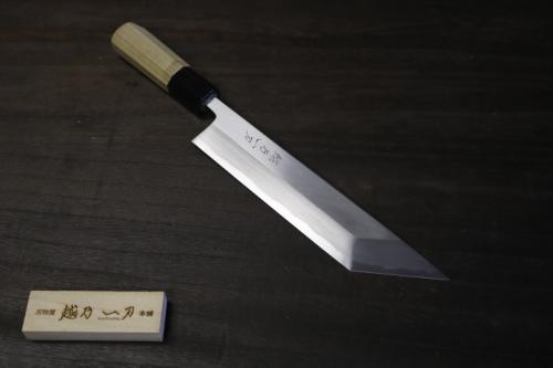 越乃一刀 極上 本霞 白2鋼 江戸型 ウナギ裂 240mm
