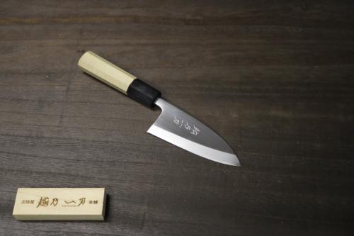 越乃一刀 極上 本霞 白2鋼 アジ切 105mm – 刃物屋 越乃一刀 本舗