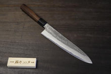 画像をギャラリービューアに読み込む, 越乃一刀 和牛刀 270mm (青紙鋼割込) 紫檀八角柄
