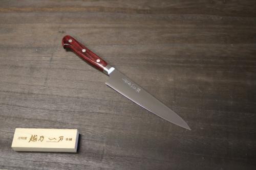 越乃一刀 SG-2(R2) ペティ130mm ワインレッド柄