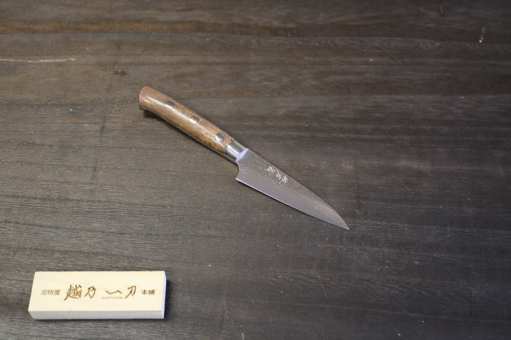 佐治武士 作 ペティ90mm 有色 VG-10 積層鋼 カリン柄